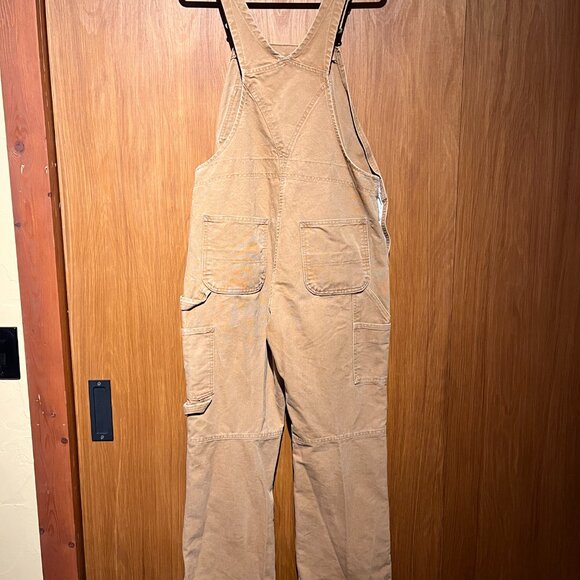 Carhartt Weathered Duck Wildwood Unlined Bib Overalls - Women's, size large - Picture 6 of 12